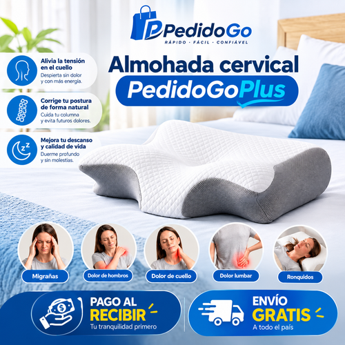 OrthoSleep - Almohada cervical viscoelástica Duerme mejor. Despierta sin dolor 🌟