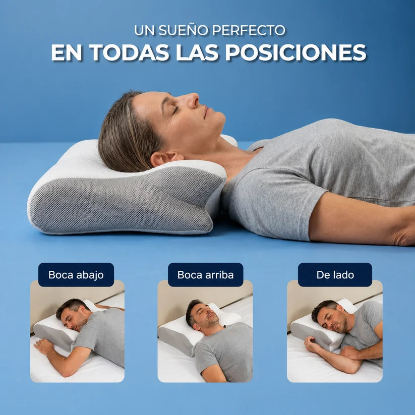 OrthoSleep - Almohada cervical viscoelástica Duerme mejor. Despierta sin dolor 🌟